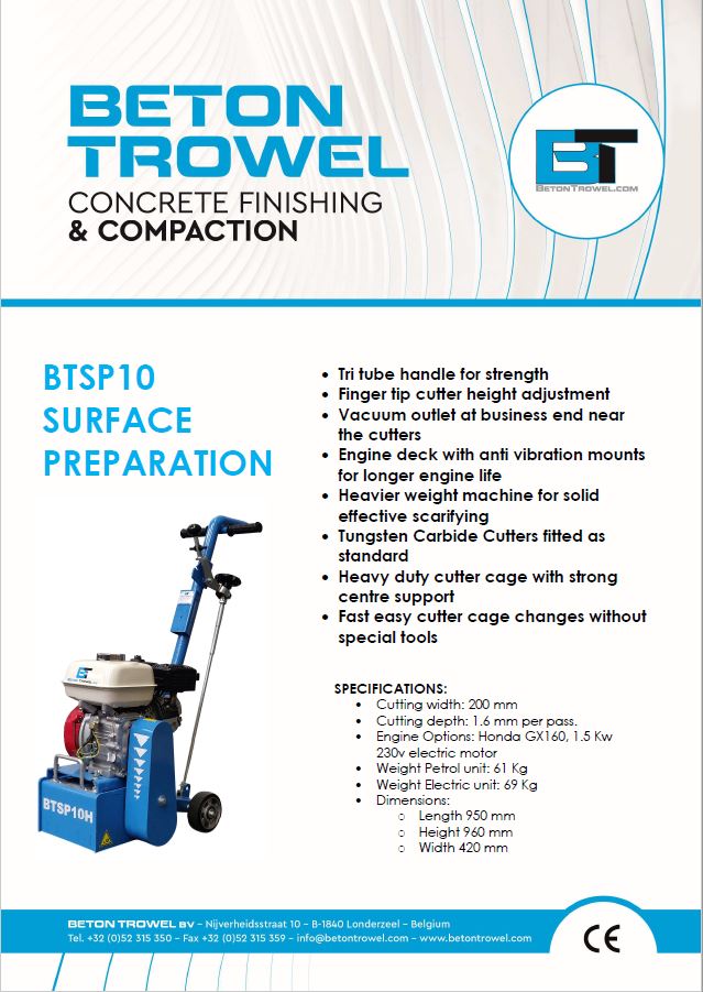 BTSP10 Surface Preparation
