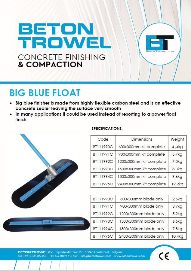 Big Blue Finisher Float