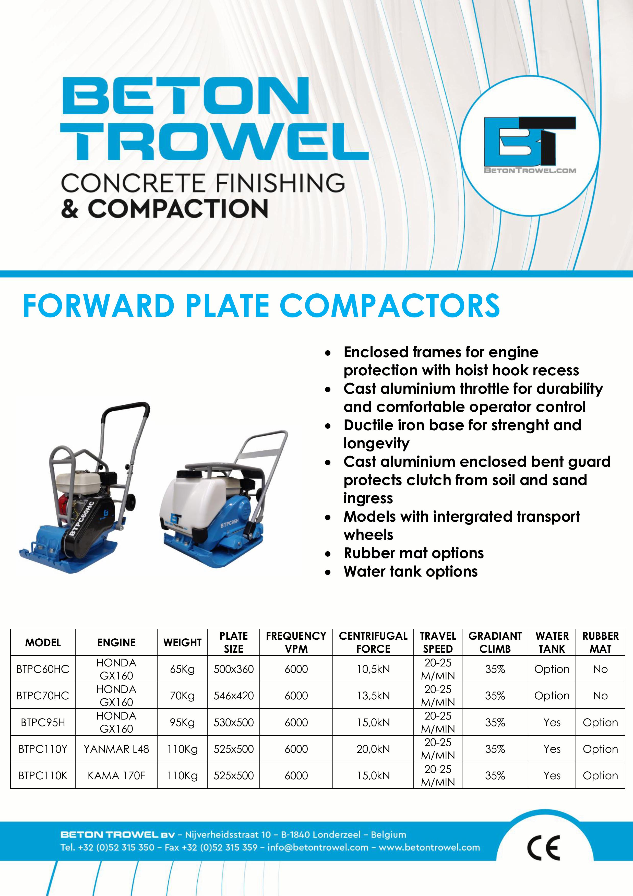 Forward Plate Compactors